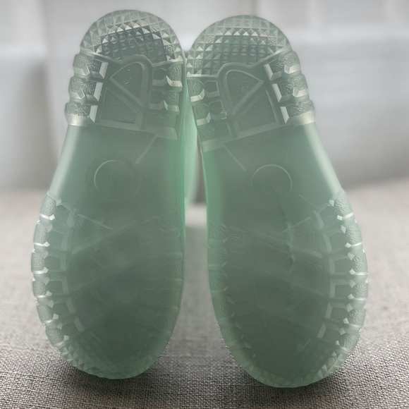 Toddler Girls Shimmery Light Green Rain Boots —K KomForme ,size11 - Picture 6 of 6